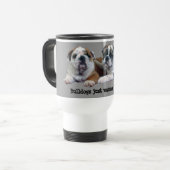 Bulldog Trio Travel Mug Reisbeker (Voorkant links)