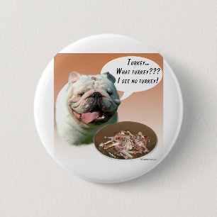 Bulldog Turkije Ronde Button 5,7 Cm