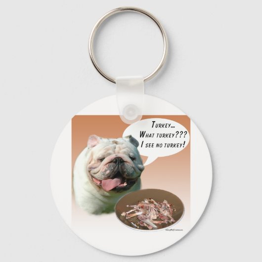Bulldog Turkije Sleutelhanger (Voorkant)