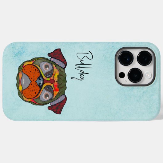 Bulldog Ugly Face Hoesje-Mate iPhone Case (Achterkant (horizontaal))