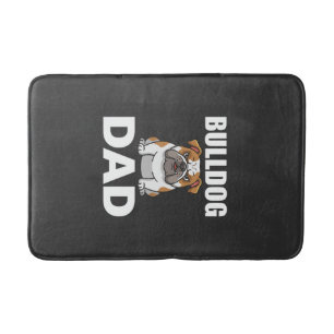 Bulldog Vader Cartoon Hondenliefhebber Badmat