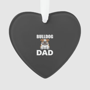 Bulldog Vader Cartoon Hondenliefhebber Ornament