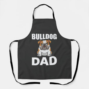 Bulldog Vader Cartoon Hondenliefhebber Schort