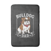 Bulldog Vader Honden Zonnebril Bandana Badmat (Voorkant Verticaal)