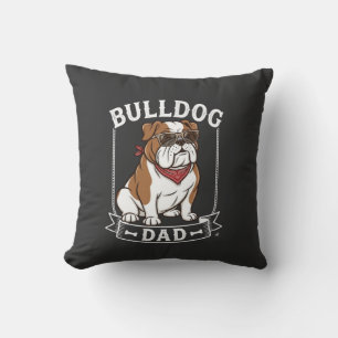 Bulldog Vader Honden Zonnebril Bandana Kussen
