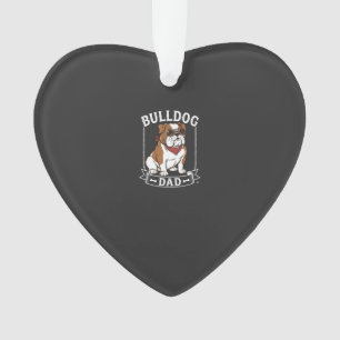 Bulldog Vader Honden Zonnebril Bandana Ornament