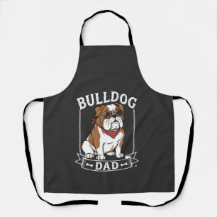 Bulldog Vader Honden Zonnebril Bandana Schort