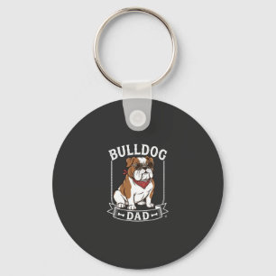 Bulldog Vader Honden Zonnebril Bandana Sleutelhanger