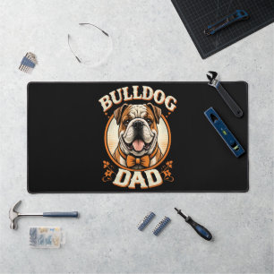 bulldog vader – schattige vintage bulldog vaderdag bureaumat