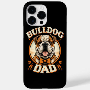 Bulldog Vader – Schattige Vintage Bulldog Vaderdag Case-Mate iPhone 14 Pro Max Hoesje