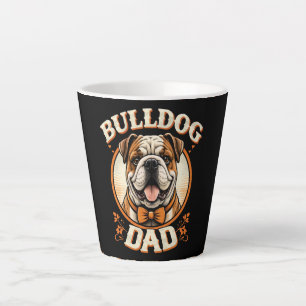 bulldog vader – schattige vintage bulldog vaderdag latte mok