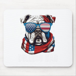 bulldog vader vs vlag 4th of juli hond vader muismat