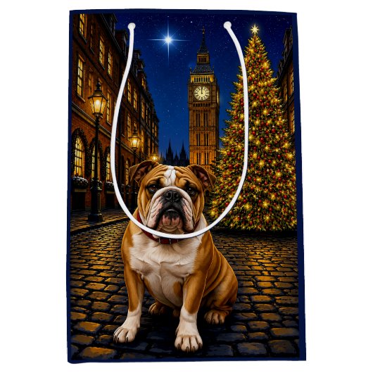 Bulldog Vakantie Medium Cadeauzakje (Voorkant)