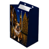 Bulldog Vakantie Medium Cadeauzakje (Achterkant Gekanteld)