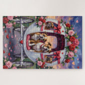 Bulldog Valentijnsdag Legpuzzel (Horizontaal)
