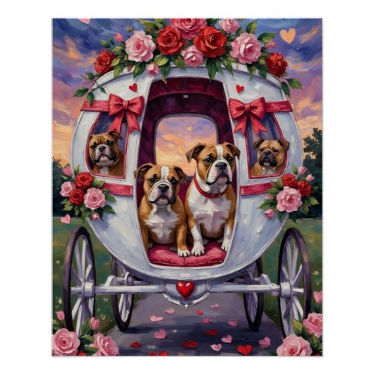 Bulldog Valentijnsdag Perfect Poster (Voorkant)