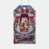 Bulldog Valentine's Day Cadeaulabel (Voorkant)