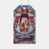 Bulldog Valentine's Day Cadeaulabel (Achterkant)