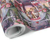 Bulldog Valentine's Day Cadeaupapier (Rol Hoek)