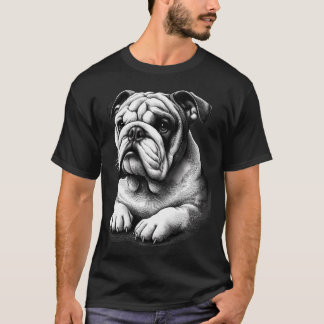 Bulldog Veerkracht: Standvastige Gezel voor Honden T-shirt