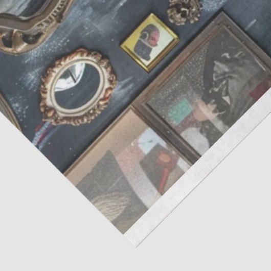 Bulldog Vibrant Dread Locks Decoupage Tissuepapier (Detail)