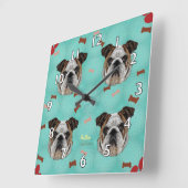 Bulldog Vierkante Klok (Hoek)