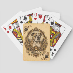 Bulldog, Vintage Heritage Dog Pokerkaarten