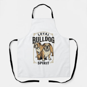 Bulldog Vintage T-shirt Twin Bulldogs Graveren Tee Schort