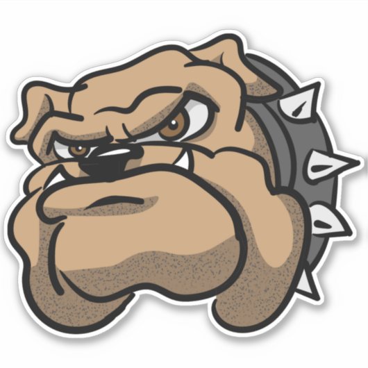 Bulldog Vinyl Sticker (Voorkant)
