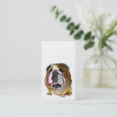 Bulldog Visitekaartjes (Staand voorkant)