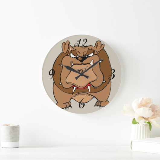 Bulldog Wall Clock Grote Klok (Huis)