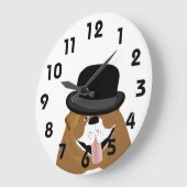 Bulldog Wall Clock Grote Klok (Hoek)