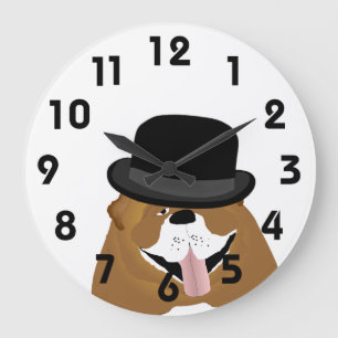 Bulldog Wall Clock Grote Klok