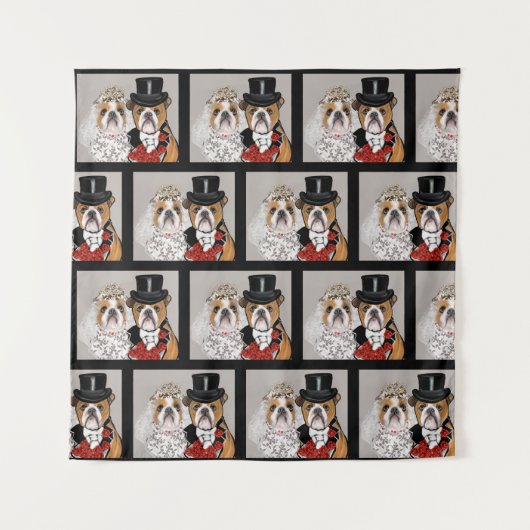 Bulldog           wandkleed (Voorkant)