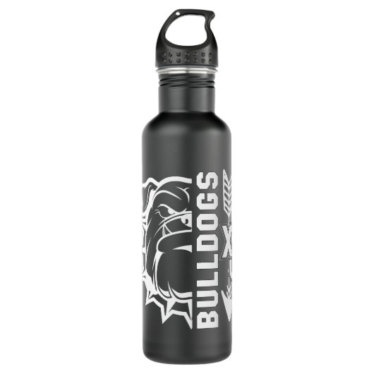 Bulldog Water Bottle 24oz!!! Waterfles (Voorkant)