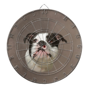 Bulldog Water Color Art Painting Dartbord