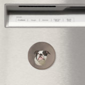 Bulldog Water Color Art Painting Magneet (Insitu (Vaatwasser))