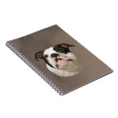 Bulldog Water Color Art Painting Notitieboek (Rechterzijde)