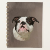 Bulldog Water Color Art Painting Planner (Voorkant)