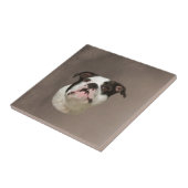 Bulldog Water Color Art Painting Tegeltje (Zijkant)