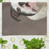 Bulldog Water Color Art Painting Theedoek (Gevouwen)