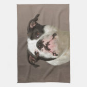 Bulldog Water Color Art Painting Theedoek (Verticaal)