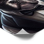 Bulldog Wearing Tuxedo Poster (Hoek)