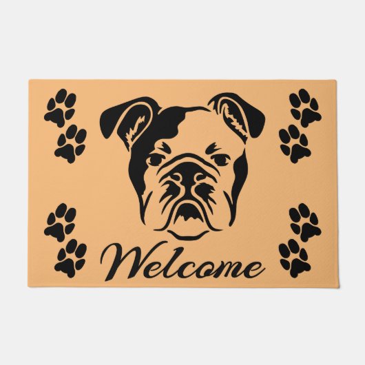Bulldog Welkom Deurmat (Voorkant)