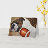 Bulldog-wenskaart Kaart (Gele Bloem)