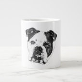 Bulldog winterochtend Mok (Voorkant)