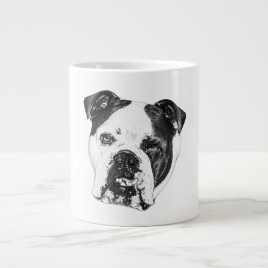 Bulldog winterochtend Mok (Voorkant)