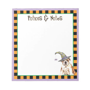 Bulldog Witch Notitieblok