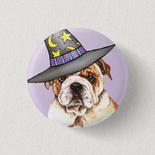 Bulldog Witch Ronde Button 3,2 Cm