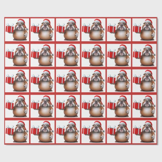 Bulldog Wrapping Paper Cadeaupapier (Vlak)